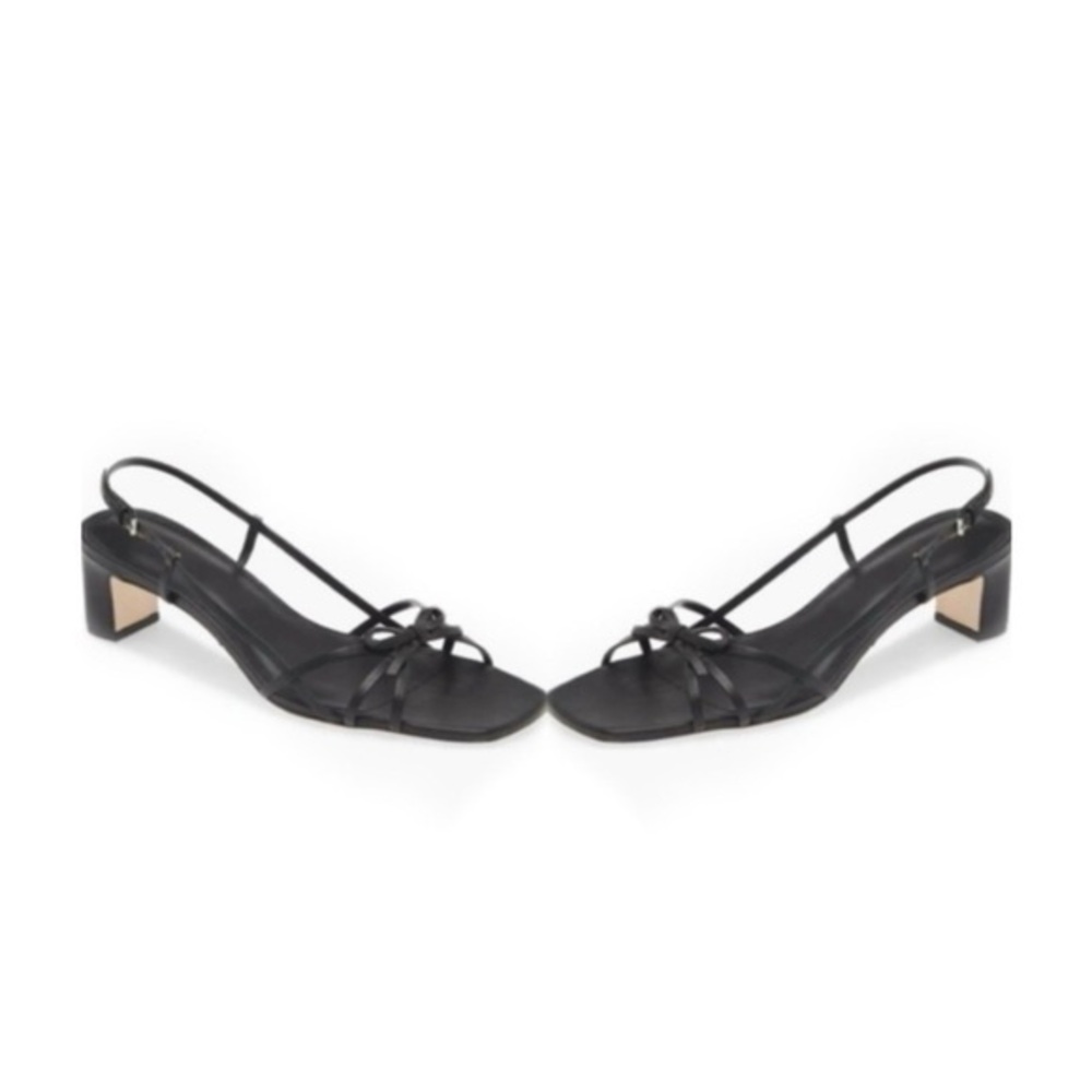Elegant Black Women's Slingback Heels